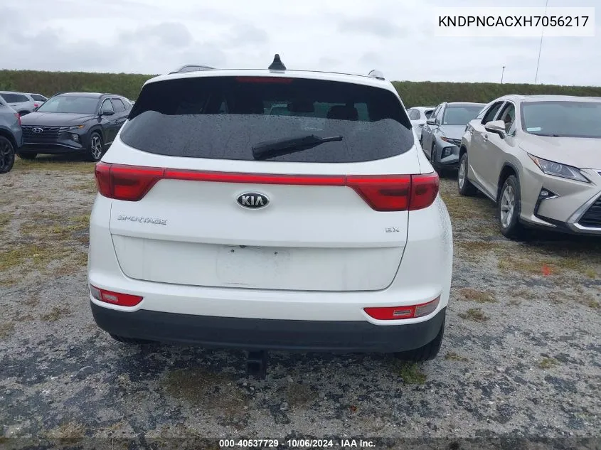 2017 Kia Sportage Ex VIN: KNDPNCACXH7056217 Lot: 40537729