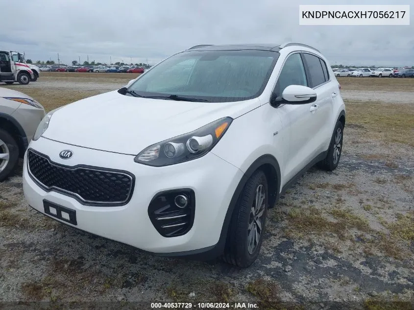 KNDPNCACXH7056217 2017 Kia Sportage Ex