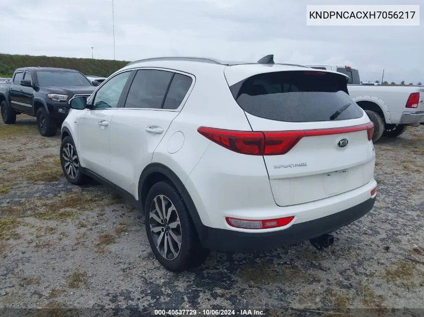 KNDPNCACXH7056217 2017 Kia Sportage Ex