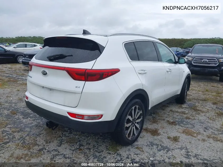 KNDPNCACXH7056217 2017 Kia Sportage Ex