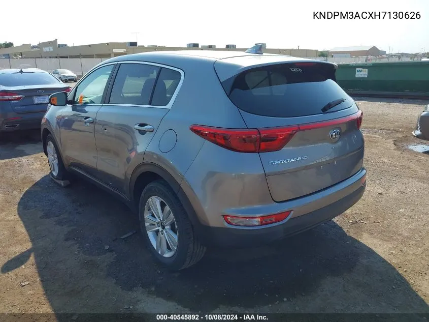 2017 Kia Sportage Lx VIN: KNDPM3ACXH7130626 Lot: 40545892