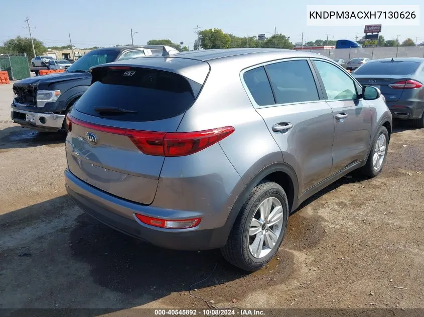 2017 Kia Sportage Lx VIN: KNDPM3ACXH7130626 Lot: 40545892