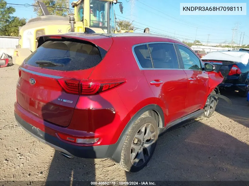 KNDPR3A68H7098111 2017 Kia Sportage Sx