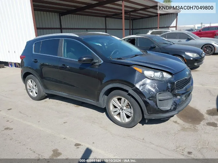 2017 Kia Sportage Lx VIN: KNDPM3AC0H7049800 Lot: 40566140