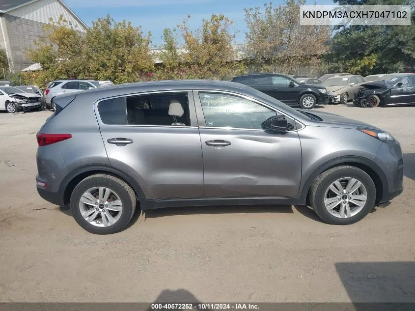 2017 Kia Sportage Lx VIN: KNDPM3ACXH7047102 Lot: 40572252