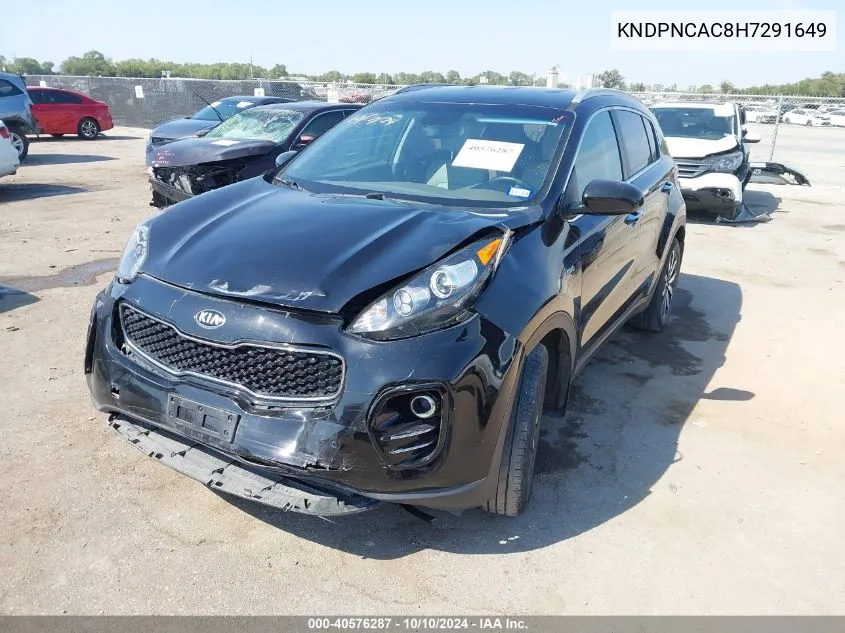 2017 Kia Sportage Ex VIN: KNDPNCAC8H7291649 Lot: 40576287