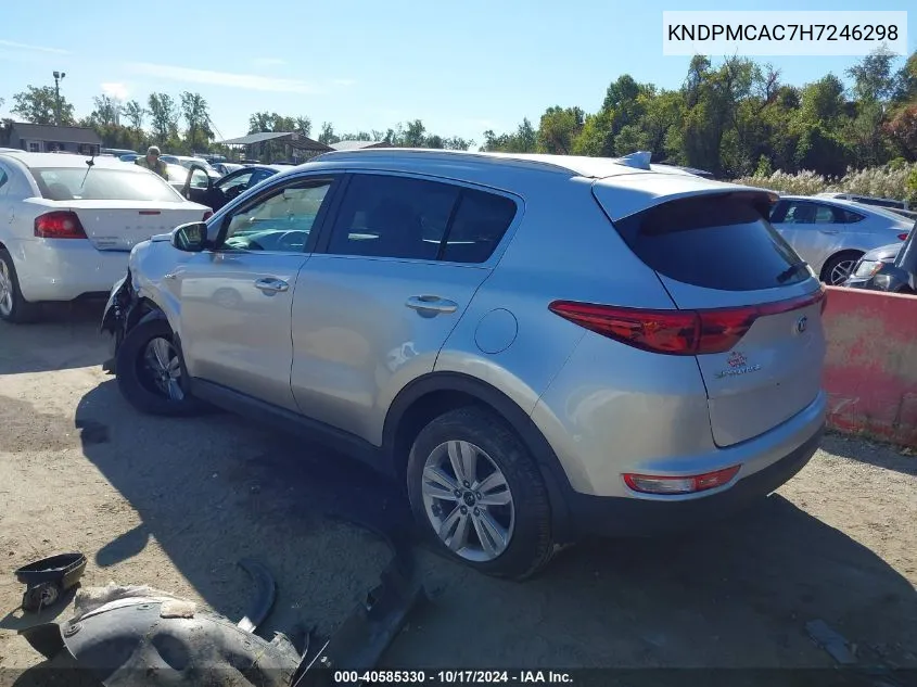 2017 Kia Sportage Lx VIN: KNDPMCAC7H7246298 Lot: 40585330