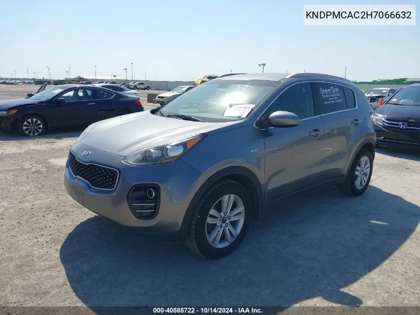 2017 Kia Sportage Lx VIN: KNDPMCAC2H7066632 Lot: 40585722