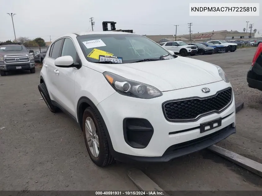 2017 Kia Sportage Lx VIN: KNDPM3AC7H7225810 Lot: 40591931