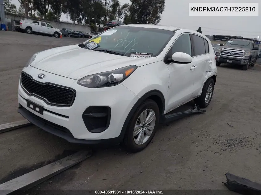 2017 Kia Sportage Lx VIN: KNDPM3AC7H7225810 Lot: 40591931