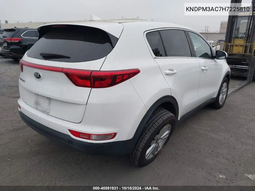 2017 Kia Sportage Lx VIN: KNDPM3AC7H7225810 Lot: 40591931