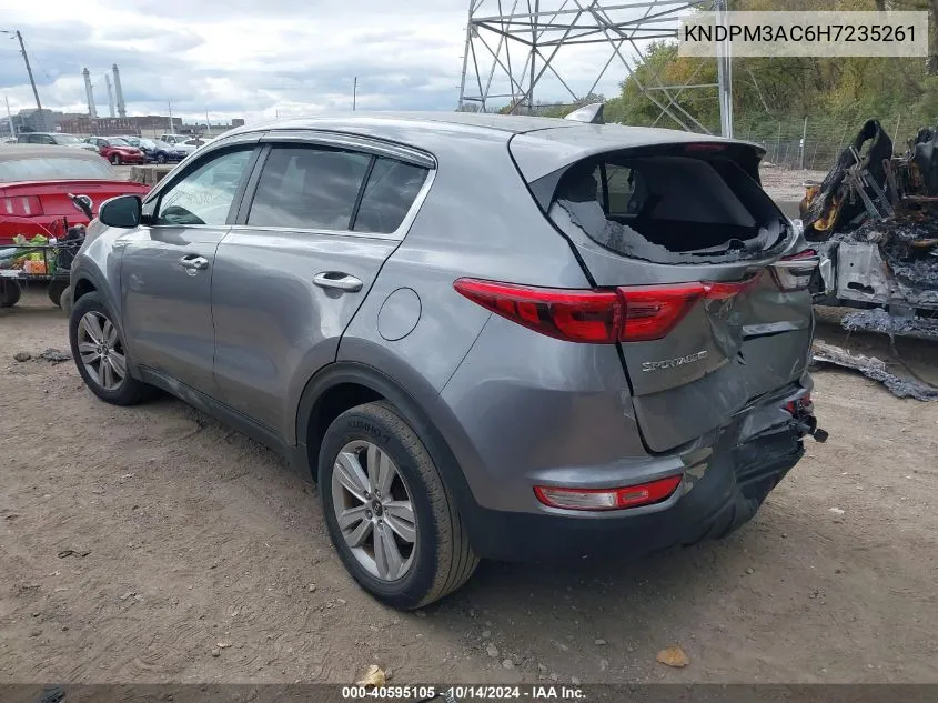 2017 Kia Sportage Lx VIN: KNDPM3AC6H7235261 Lot: 40595105