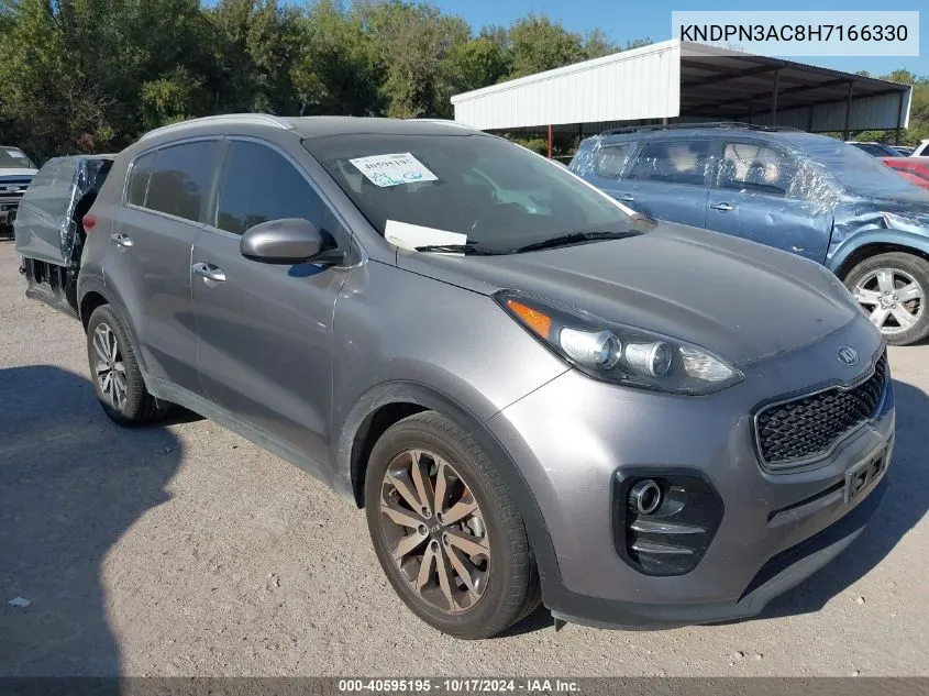 2017 Kia Sportage Ex VIN: KNDPN3AC8H7166330 Lot: 40595195