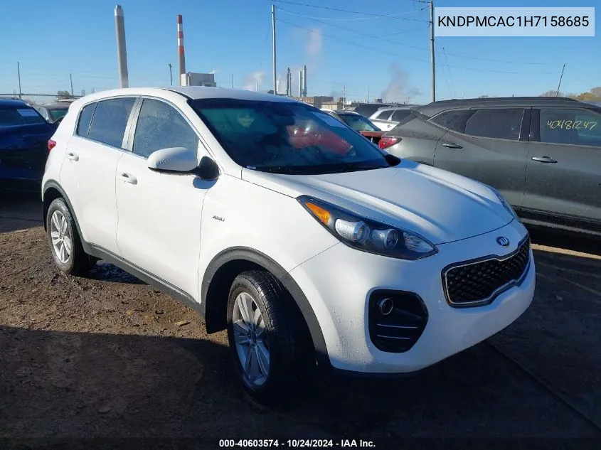 2017 Kia Sportage Lx VIN: KNDPMCAC1H7158685 Lot: 40603574