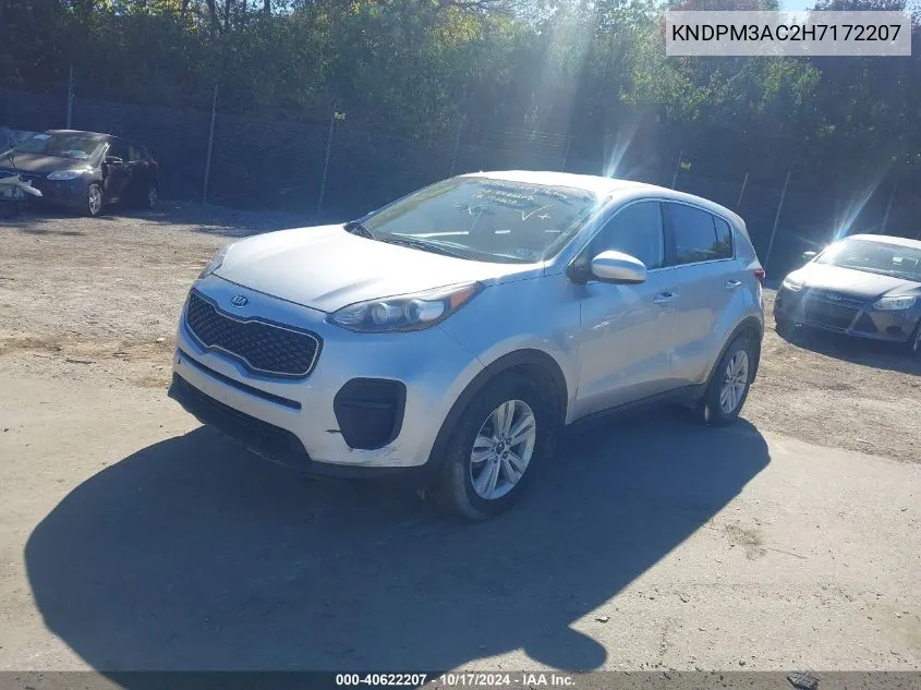 2017 Kia Sportage Lx VIN: KNDPM3AC2H7172207 Lot: 40622207