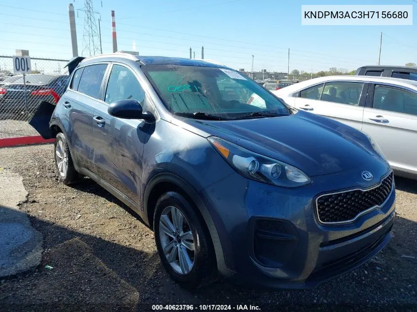 2017 Kia Sportage Lx VIN: KNDPM3AC3H7156680 Lot: 40623796