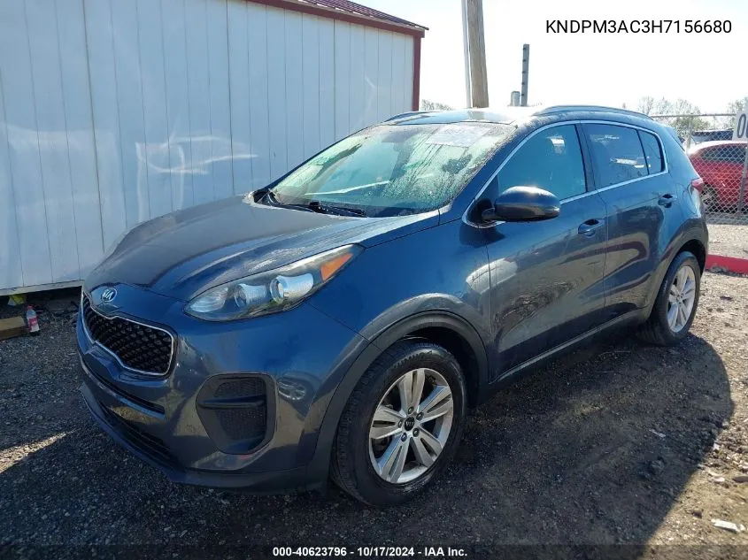 2017 Kia Sportage Lx VIN: KNDPM3AC3H7156680 Lot: 40623796