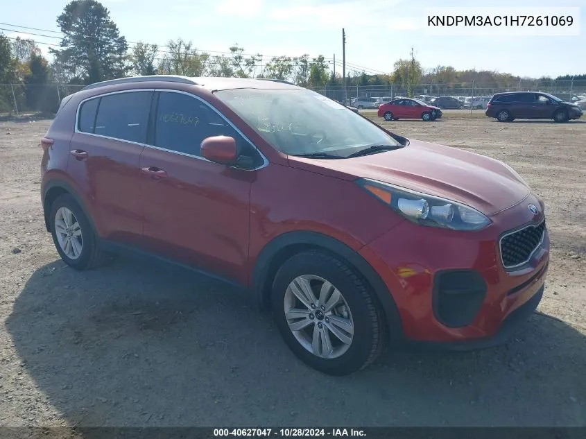 2017 Kia Sportage Lx VIN: KNDPM3AC1H7261069 Lot: 40627047