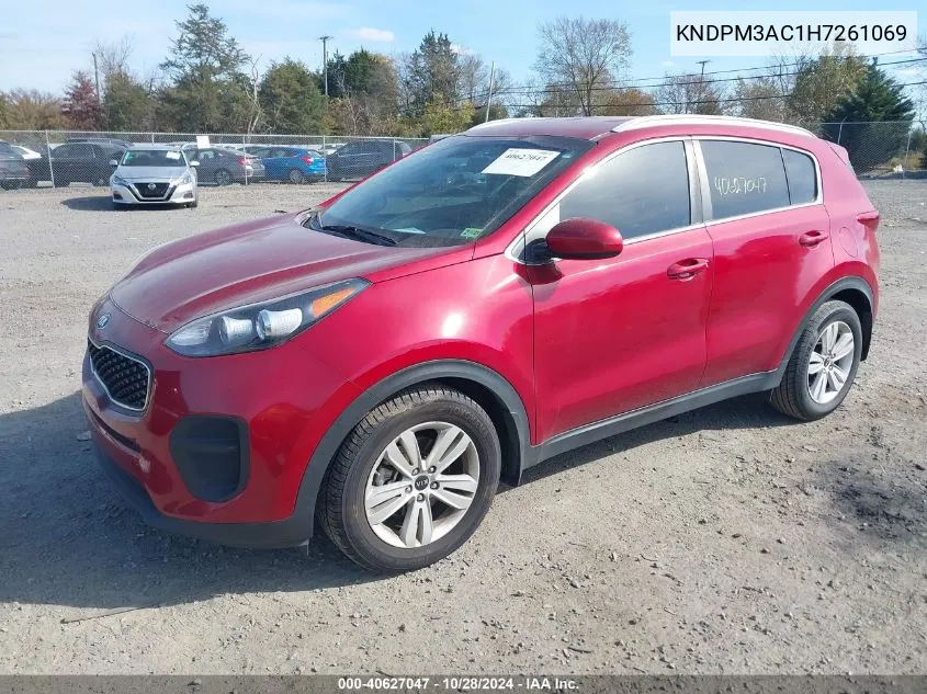 2017 Kia Sportage Lx VIN: KNDPM3AC1H7261069 Lot: 40627047