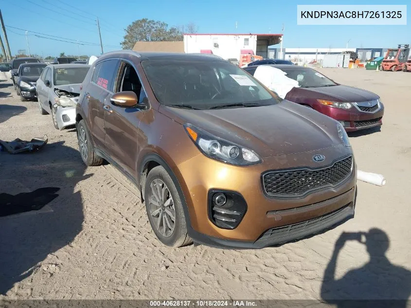 2017 Kia Sportage Ex VIN: KNDPN3AC8H7261325 Lot: 40628137