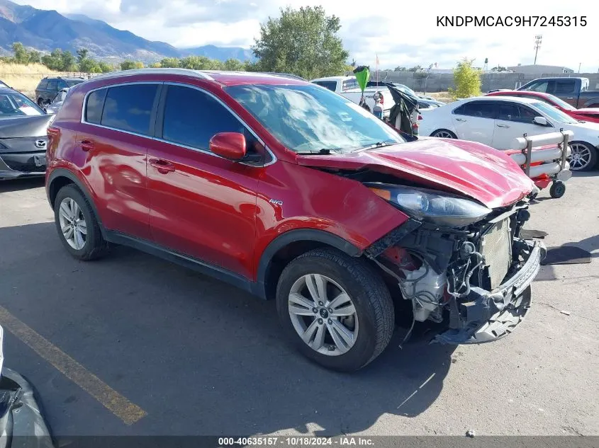 2017 Kia Sportage Lx VIN: KNDPMCAC9H7245315 Lot: 40635157