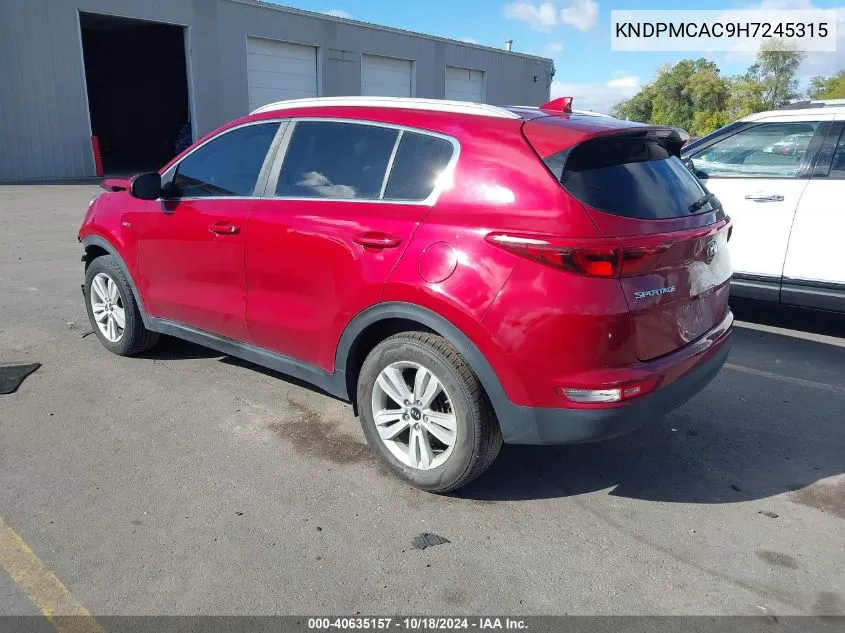 2017 Kia Sportage Lx VIN: KNDPMCAC9H7245315 Lot: 40635157