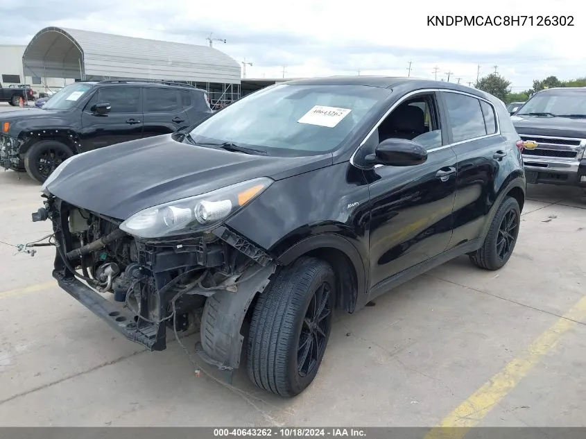 2017 Kia Sportage Lx VIN: KNDPMCAC8H7126302 Lot: 40643262