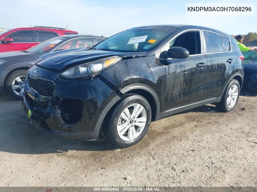 2017 Kia Sportage Lx VIN: KNDPM3AC0H7068296 Lot: 40652642