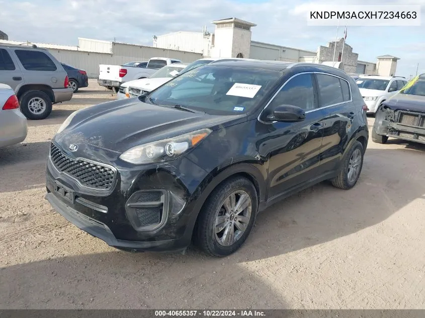 2017 Kia Sportage Lx VIN: KNDPM3ACXH7234663 Lot: 40655357