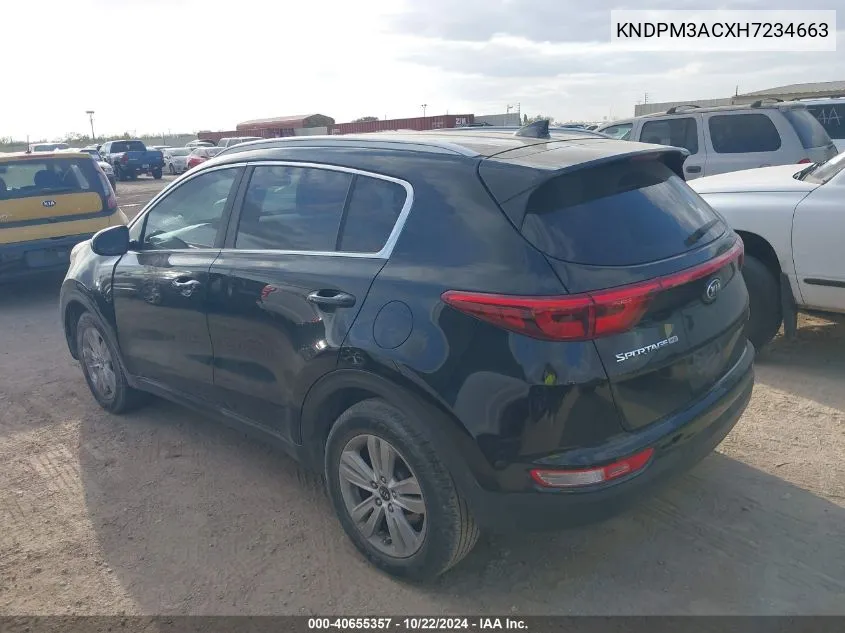 2017 Kia Sportage Lx VIN: KNDPM3ACXH7234663 Lot: 40655357