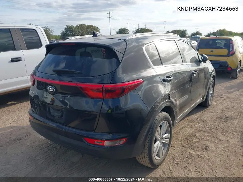 2017 Kia Sportage Lx VIN: KNDPM3ACXH7234663 Lot: 40655357