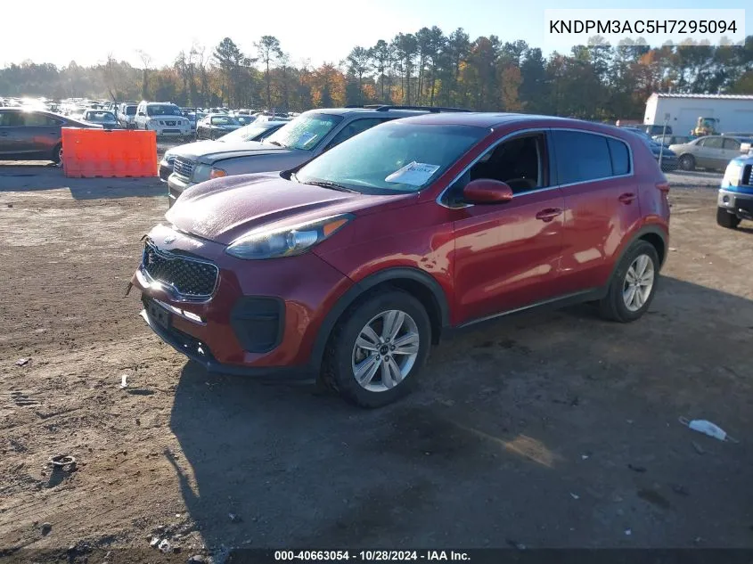 2017 Kia Sportage Lx VIN: KNDPM3AC5H7295094 Lot: 40663054