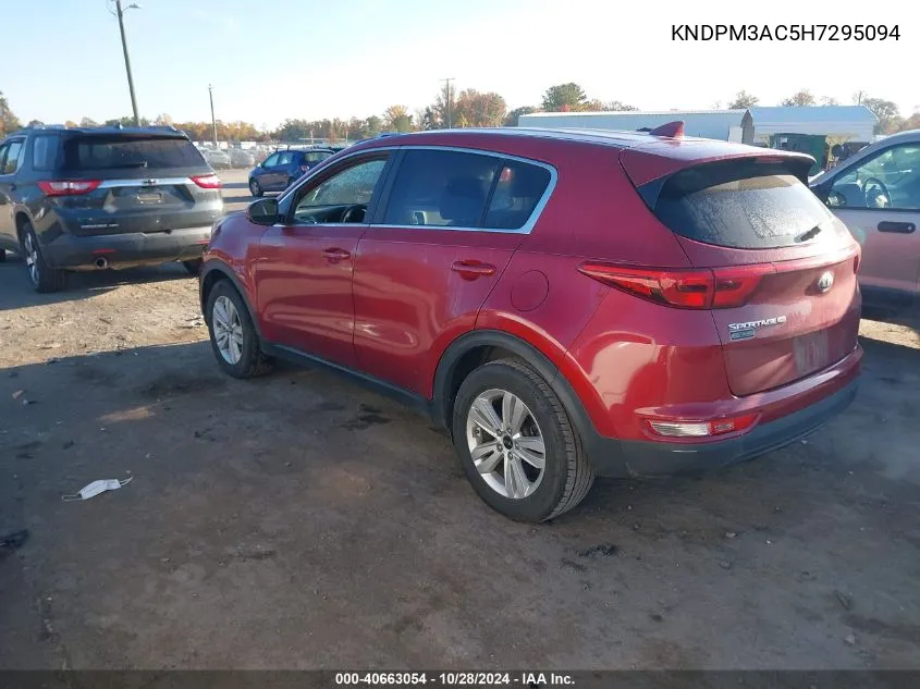 2017 Kia Sportage Lx VIN: KNDPM3AC5H7295094 Lot: 40663054