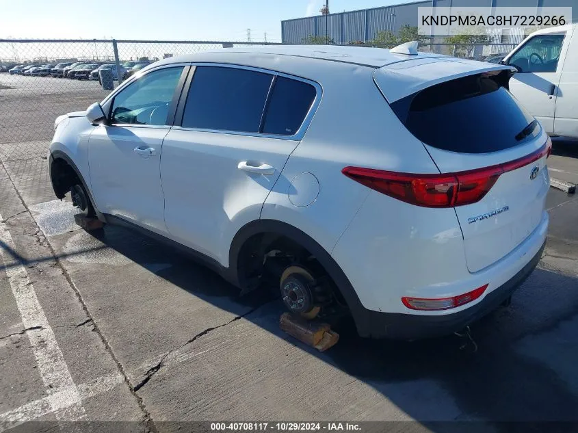 2017 Kia Sportage Lx VIN: KNDPM3AC8H7229266 Lot: 40708117