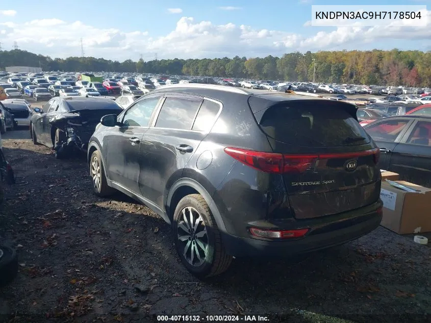 KNDPN3AC9H7178504 2017 Kia Sportage Ex