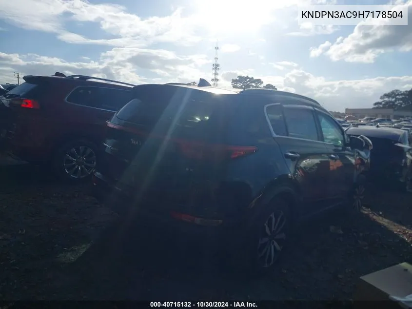 KNDPN3AC9H7178504 2017 Kia Sportage Ex