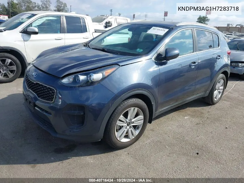 2017 Kia Sportage Lx VIN: KNDPM3AC1H7283718 Lot: 40716434