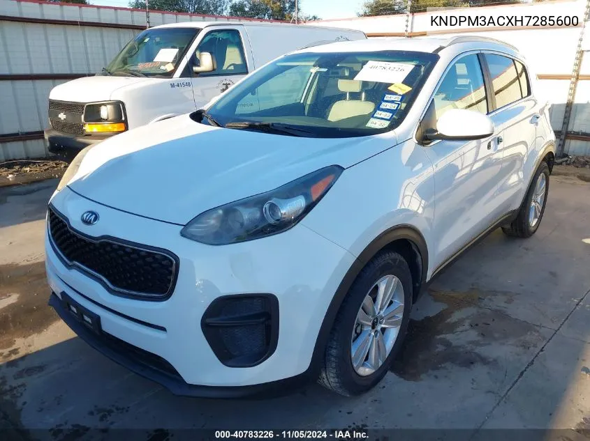 2017 Kia Sportage Lx VIN: KNDPM3ACXH7285600 Lot: 40783226