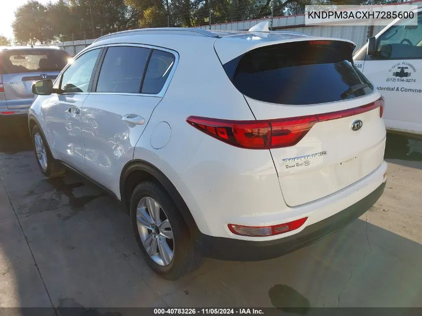 2017 Kia Sportage Lx VIN: KNDPM3ACXH7285600 Lot: 40783226