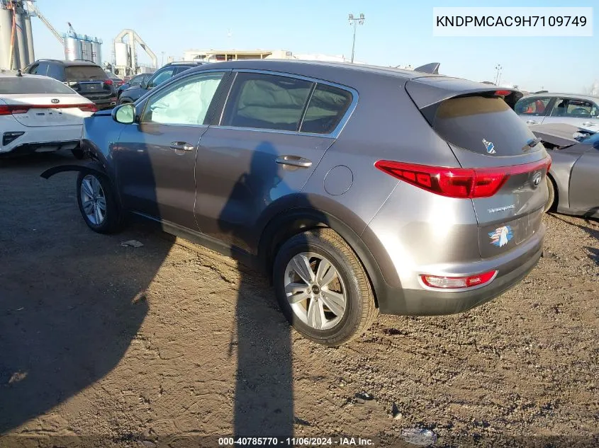 2017 Kia Sportage Lx VIN: KNDPMCAC9H7109749 Lot: 40785770