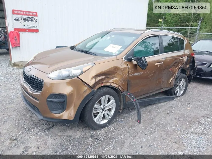 2017 Kia Sportage Lx VIN: KNDPM3AC8H7069860 Lot: 40820954