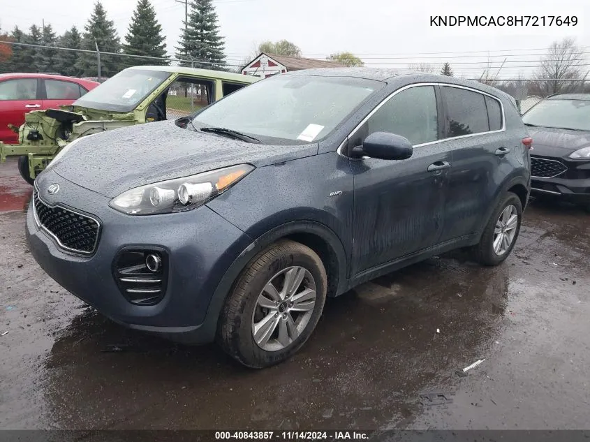 2017 Kia Sportage Lx VIN: KNDPMCAC8H7217649 Lot: 40843857