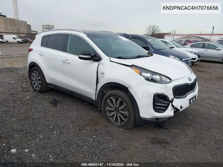 2017 Kia Sportage Ex VIN: KNDPNCAC4H7076656 Lot: 40853147