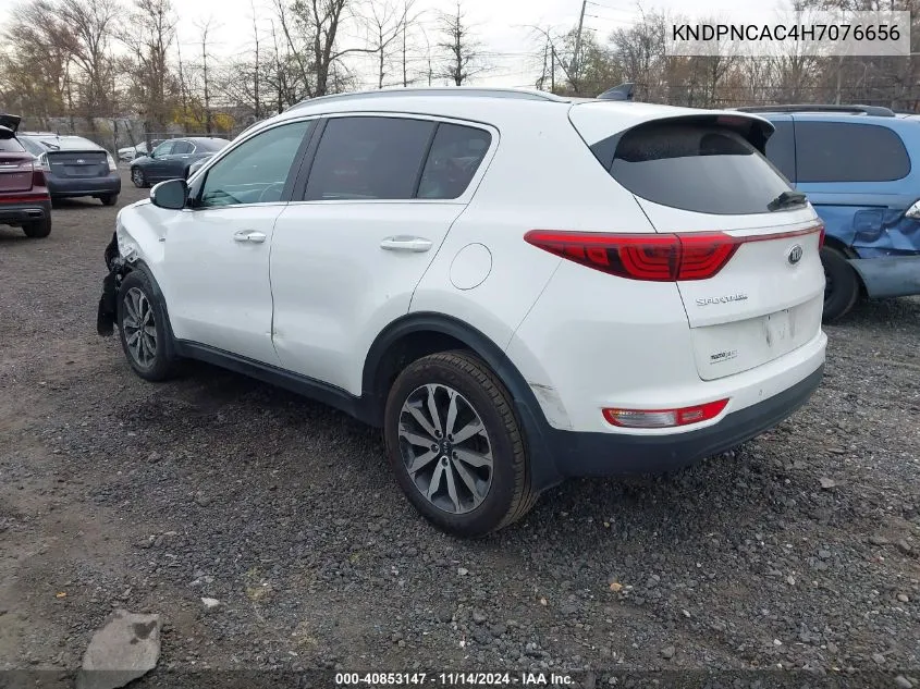 2017 Kia Sportage Ex VIN: KNDPNCAC4H7076656 Lot: 40853147