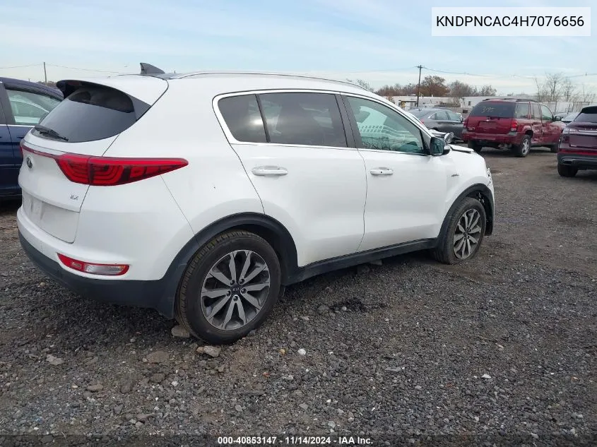 2017 Kia Sportage Ex VIN: KNDPNCAC4H7076656 Lot: 40853147