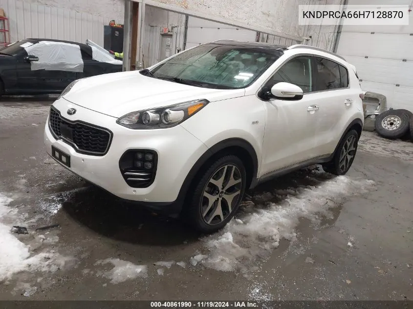 2017 Kia Sportage Sx Turbo VIN: KNDPRCA66H7128870 Lot: 40861990