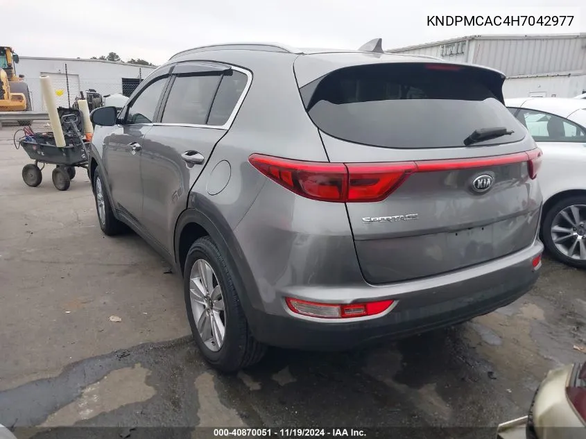 2017 Kia Sportage Lx VIN: KNDPMCAC4H7042977 Lot: 40870051