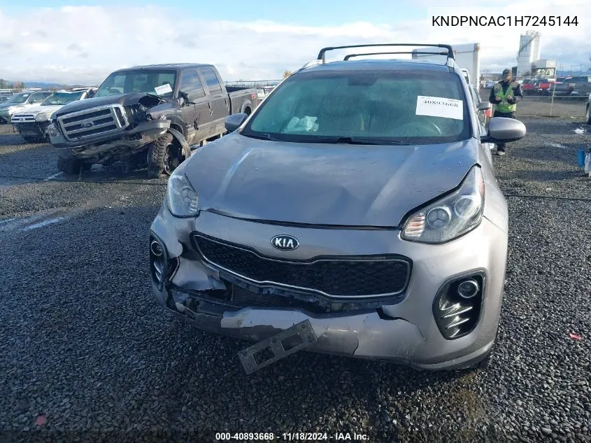 2017 Kia Sportage Ex VIN: KNDPNCAC1H7245144 Lot: 40893668