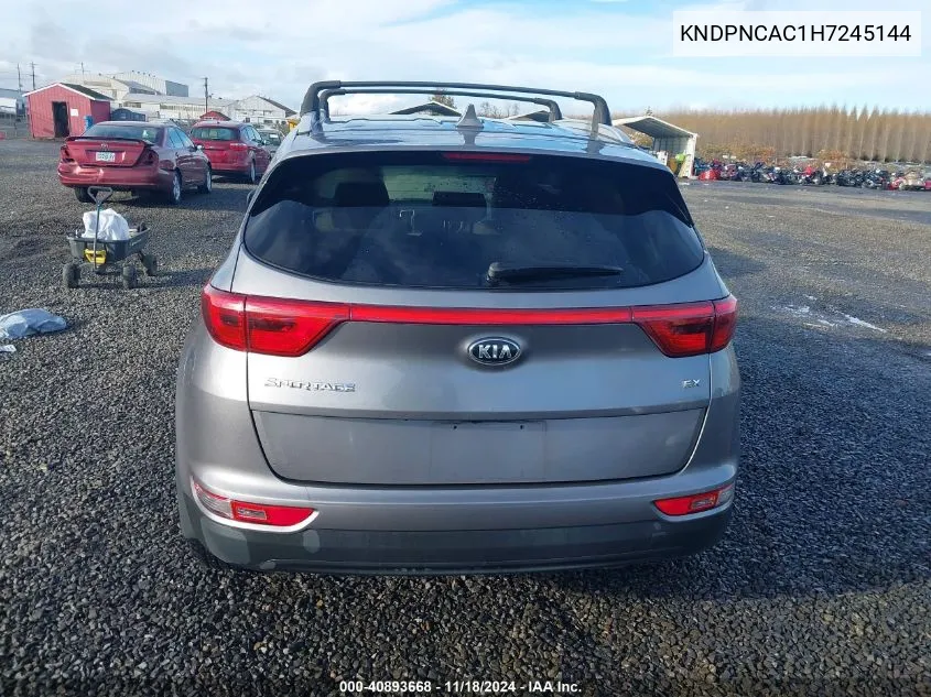 2017 Kia Sportage Ex VIN: KNDPNCAC1H7245144 Lot: 40893668