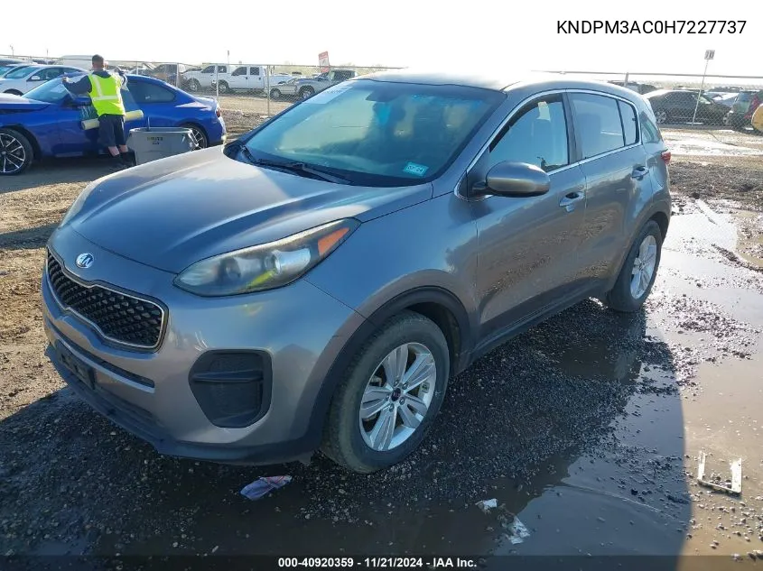 2017 Kia Sportage Lx VIN: KNDPM3AC0H7227737 Lot: 40920359